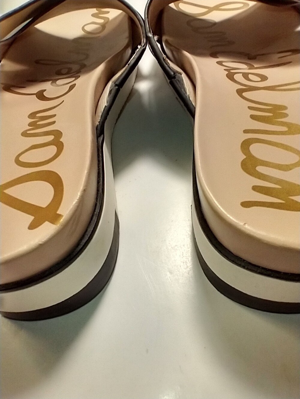 Sam Edelman Audrea Cross Strap Leather Slide Sandals Women's sz 9.5M. - Picture 12 of 12